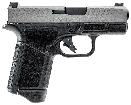 Gforce Arms GF932512BN Rapture  Sub-Compact Frame 9mm Luger 12+1 3.25" Black Steel Barrel, Nickel Steel Optic Cut/Serrated Slide, Black Cerakote Polymer Frame, Shield RMSc/RMR Footprint