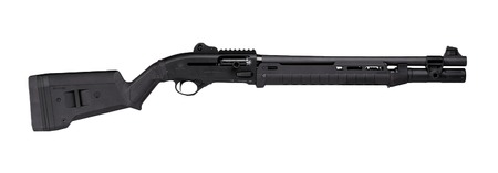 Langdon Tactical Tech LTT1301ZMBLK Beretta 1301  3" 7+1 18.50" Black Anodized Aluminum Receiver, Black Magpul Polymer Stock, Modified Magpul Zhukov Forend