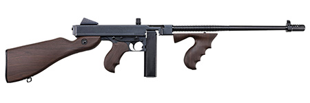 Thompson T5P 1927A-1  .45 Cal 20+1 16.50" Blued Finned Barrel, Blued Receiver, Walnut Grain Polymer Fixed Stock  &  Grip
