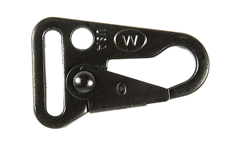Blue Force Gear HK100  Sling Snap Hook Black Steel 1" Sling Loop