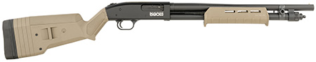 Mossberg 51608 590S  Compact 12 Gauge Pump 3" 9+1 18.50" Drilled  &  Tapped Receiver, Synthetic Stock