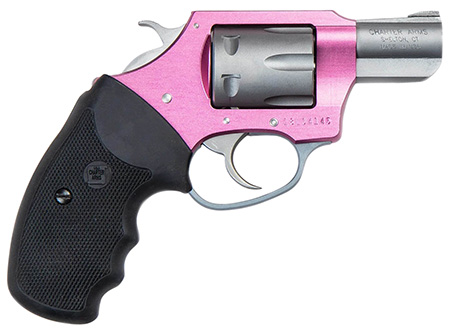 Charter Arms 52230 Pathfinder Lite Pink Lady Small 22 LR, 8 Shot 2" Matte Stainless Steel Barrel  &  Cylinder, Pink Aluminum Frame w/Black Finger Grooved Rubber Grip, Exposed Hammer