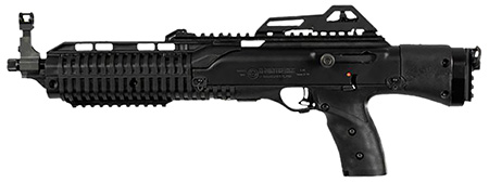 Hi-Point 4595P 4595P  45 ACP 9+1 14.95" Black Threaded Barrel, Black Powdercoat Polymer Receiver w/Picatinny Rail, Picatinny Rail Forend, No Brace, Rear Picatinny Rail, Black Plastic Grip