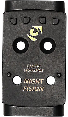 Night Fision GLKOPEPSFSMOS Glock MOS/Holosun EPS Footprint Black Stainless Steel Fits Glock MOS 17/19/47