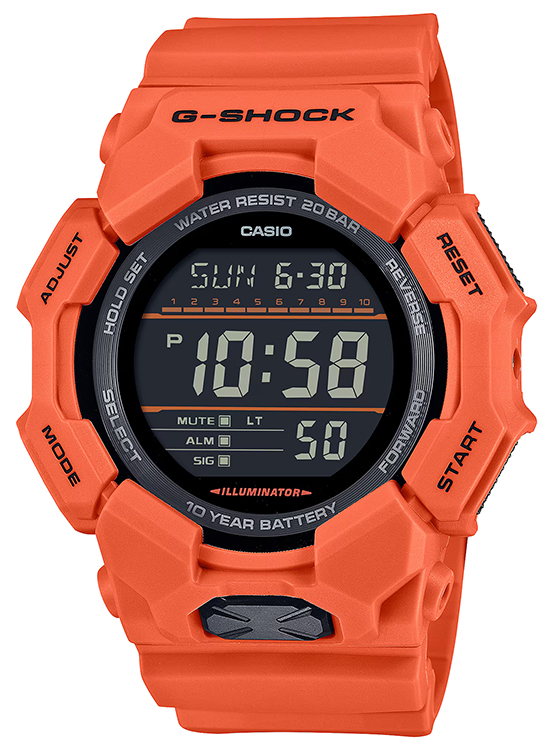 GSHOCK GD0104CR      DIGITAL MOVEMENT   RED/ORANGE