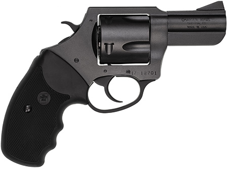 Charter Arms 64520 Pitbull  45 ACP, 5 Shot 2.50" Black Nitride Steel Barrel, Cylinder  &  Frame w/Black Finger Grooved Rubber Grip