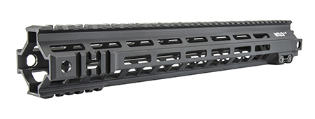 Geissele Automatics 05315B Mk4 Super Modular Rail 15" M-LOK Style Made of 6061-T6 Aluminum with Black Anodized Finish for AR-Platform