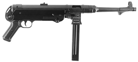 GSG GSGGERGMP409X MP40  9mm Luger Caliber with 10.80" Barrel, 25+1 Capacity, Black Metal Finish, Black Polymer Grip Right Hand