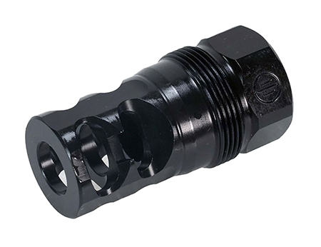 Primary Weapons FRC-T-2P-1/2X28 FRC 2-Port Compensator Black 1/2"x28 Threads 1.80" OAL 223 Rem