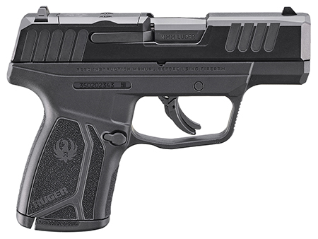 Ruger 3514 Max-9  9mm Luger 12+1 3.20" Black Oxide Alloy Steel Barrel, Black Oxide Alloy Steel Optic Ready/Serrated Slide, Black Polymer Frame, Shield RMSc/JPoint Footprint