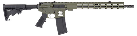 Great Lakes Firearms GL15223ODG AR-15  223 Wylde 30+1 16" Black Nitride Threaded Barrel, OD Green Cerakote Aluminum Receiver w/Picatinny Rail, M-LOK Handguard, Black Polymer Stock, Mil-Spec Grip