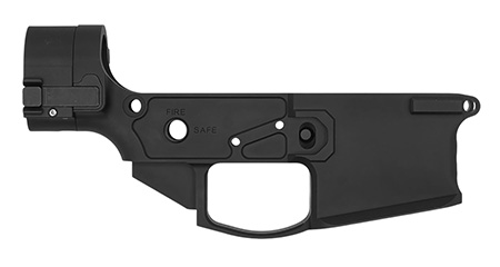 Shield Arms SA-15-SLU SA-15 Stripped Lower Receiver Multi Aluminum Black Anodized for AR-15 Folding