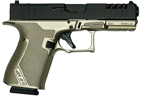 Great Lakes Firearms GL19GPLT Striker  Compact Frame 9mm Luger 15+1 4" Black Nitride Barrel, Optic Cut/Serrated/Window Cut Slide, Polymer Frame, RMR Footprint, Ambidextrous