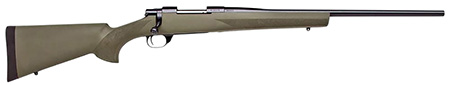 Howa HGR72133 1500 Hogue 243 Win 5+1 22" Black Heavy Barrel, Black Stainless Steel Drilled  &  Tapped Receiver, Green Hogue OverMolded Synthetic Stock, Right Hand