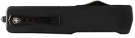 Templar Knife XMCABK121 Excalibur Money Clip 1.90" OTF Dagger Plain Black Oxide Stonewashed Powder Coated D2 Steel Blade, 3.38" Black Anodized Aluminum Handle