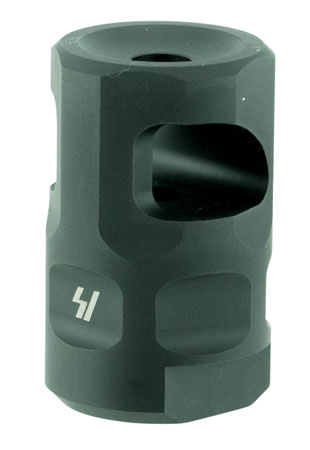 Strike Industries SAILCOMP Sail Comp  Black Steel with 1/2"-28 tpi Threads, 1.57" OAL  &  0.26" Diameter for 223 Rem, 5.56x45mm NATO AR-Platform