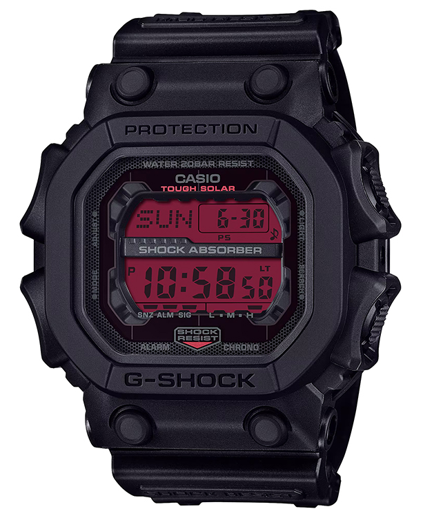 GSHOCK GX56BBR1CR    CLASSIC SOLAR BLK/RED