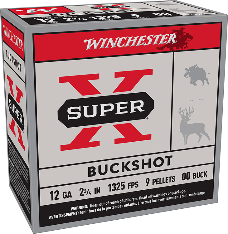 Winchester Ammo XB1200VP25 Super X  12Gauge 2.75" 00Buck Shot 25 Per Box/10 Case