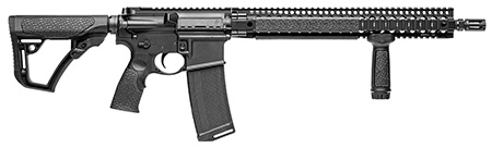 Daniel Defense 0214515175047 DDM4 V9 5.56x45mm NATO 16" 30+1 Black Hard Coat Anodized 6 Position w/SoftTouch Overmolding Stock