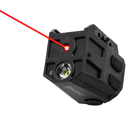 Alliance Consumer Group IPRMLT0004 MYCRO Rail Mount Light Matte Black PA66 Nylon 50/150/300 Lumens Red Laser