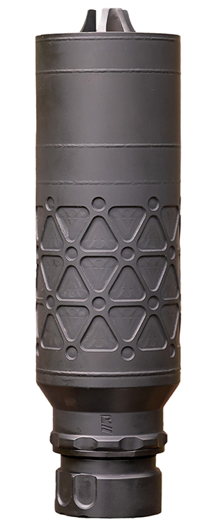 Rugged Suppressors AXL762 Axial Suppressor 7.62mm 1.98" Black Stainless Steel 5/8"x24