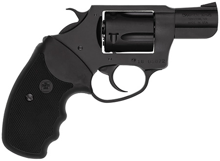 Charter Arms 13820 Undercover Lite  Small 38 Special, 5 Shot 2" Black Stainless Steel Barrel  &  Cylinder, Black Passivate Aluminum Frame w/Black Finger Grooved Rubber Grip, Exposed Hammer