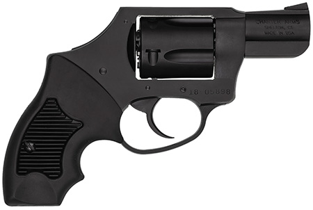 Charter Arms 13811 Undercover Lite Small 38 Special, 5 Shot 2" Black Steel Barrel  &  Cylinder, Black Passivate Aluminum Frame w/Black Finger Grooved Rubber Grip, Concealed Hammer