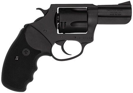 Charter Arms 14420 Bulldog  Large Frame 44 S&W Spl 5 Shot 2.50" Black Stainless Steel Barrel, Cylinder  &  Frame, Black Finger Grooved Rubber Grip, Exposed Hammer