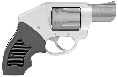 Charter Arms 53811 Off Duty  Small 38 Special, 5 Shot 2" Stainless Steel Barrel  &  Cylinder, Anodized Aluminum Frame w/Black Finger Grooved Rubber Grip