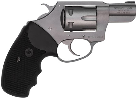 Charter Arms 72224 Pathfinder  Small 22 LR, 8 Shot 2" Stainless Steel Barrel   &  Cylinder, Anodized Aluminum Frame w/Black Finger Grooved Rubber Grip, Exposed Hammer