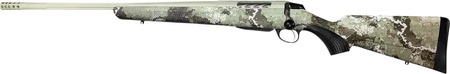 Tikka JRTXVW47124 T3x Lite 7mm PRC 3+1 24.40" Midnight Bronze Cerakote Fluted Threaded Barrel  &  Drilled  &  Tapped Receiver, Veil Wideland Fixed Synthetic Stock, Left Hand