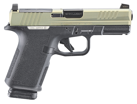 Ruger 19420 RXM  9mm Luger 15+1 4" Black FNC Nitride Barrel, Sundown Alloy Cerakote Alloy Steel Optic Ready/Serrated Slide, Black Polymer Frame w/Accessory Rail, RMR/RMSc/DeltaPoint Pro Footprint