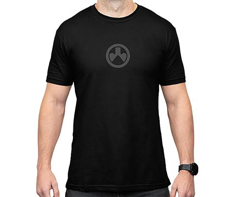 Magpul MAG1115-001-M Icon Logo  Black Cotton/Polyester Short Sleeve Medium