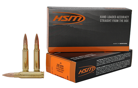 HSM 3085N Match  Subsonic 308Win 175gr Hollow Point Boat Tail 20 Per Box/25 Case