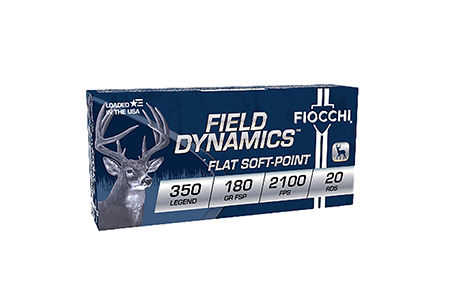 Fiocchi 350LB Field Dynamics  350Legend 180gr Flat Soft Point 20 Per Box/10 Case
