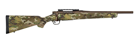 Mossberg 28277 Patriot  Compact 308 Win 5+1 16.25" Patriot Brown Cerakote Threaded Bull Barrel, Patriot Brown Cerakote Steel Receiver w/Picatinny Rail, MultiCam Fixed Synthetic Stock
