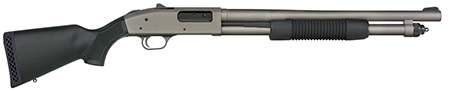 Mossberg 50790 590A1 Pro 12 Gauge 6+1 18.50" Tungsten Gray Cerakote Barrel  &  Steel Drilled  &  Tapped Receiver, Black Synthetic Stock