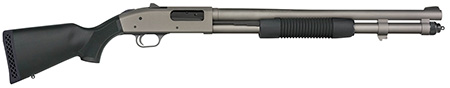 Mossberg 50796 590A1 NFA Pro 12 Gauge 3" 5+1 20" Tungsten Gray Cerakote Barrel  &  Drilled  &  Tapped Steel Receiver, Black Synthetic Stock