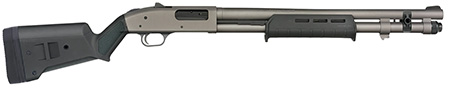 Mossberg 50797 590A1  12 Gauge 6+1 20" Tungsten Gray Cerakote Barrel  &  Drilled  &  Tapped Receiver, Magpul SGA Black Synthetic Stock