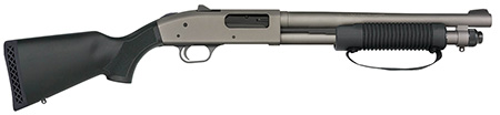 Mossberg 50798 590A1 NFA Pro 12 Gauge 5+1 14" Tungsten Gray Cerakote Barrel  &  Steel Drilled  &  Tapped Receiver, Fixed Black Synthetic Stock