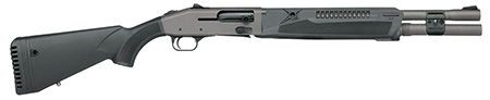 Mossberg 85170 940 Pro 12 Gauge 7+1 18.50" Tungsten Gray Cerakote Barrel, Tungsten Gray Cerakote Aluminum Drilled  &  Tapped Receiver, Black Fixed Synthetic Stock