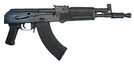 Pioneer Arms AK0031FTP Hellpup  7.62x39mm 30+1 11.73" Black Threaded Barrel, Polymer Handguard, Black Polymer Grip, Side Mounted Optics Rail
