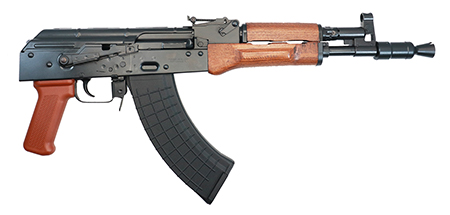 Pioneer Arms AK0031FTW Hellpup  7.62x39mm 30+1 11.73" Black Threaded Barrel, Oil Varnished Polish Laminated Wood Handguard  &  Grip, Side Mounted Optics Rail