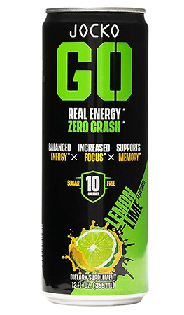 Jocko Fuel 29006 Lemon Lime Energy Drinks 12oz 12Pack