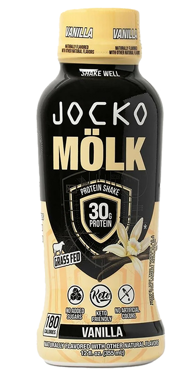 Jocko Fuel 29091 Vanilla Protein Shake 12oz 12Pack