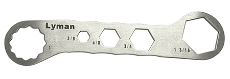 Lyman 7631250 Brass Smith Die Wrench Silver Stainless Steel
