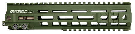 Geissele Automatics 05430ODG Super Modular Rail Mk4 ODG Aluminum 10" Long