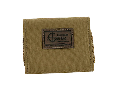 Cole-tac HW1002 Hunter Ammo Wallet Coyote Brown Cordura Capacity 10rd