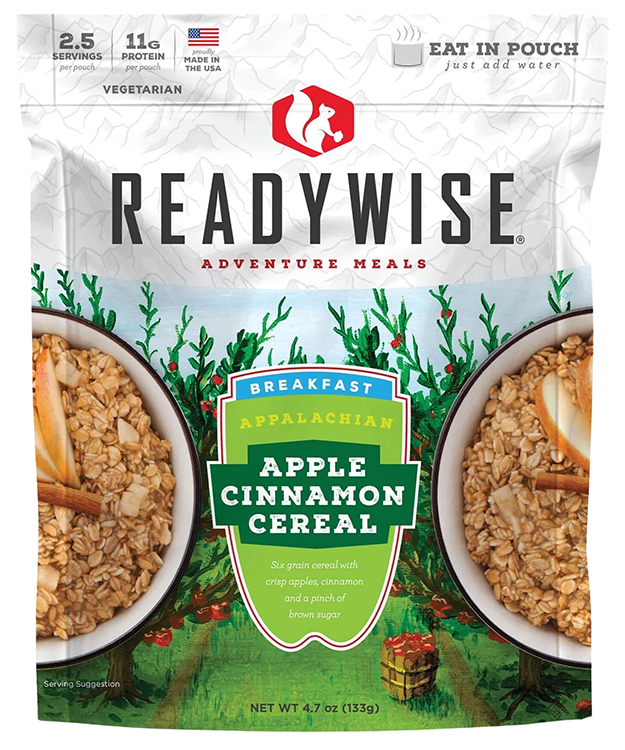Wise Foods RW05802 Apple Cinnamon Cereal  2.5 Servings 6 Per Case