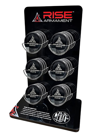 Rise Armament RAOSKDISPLAY Oh S#it Kit Spare Parts Black Aluminum